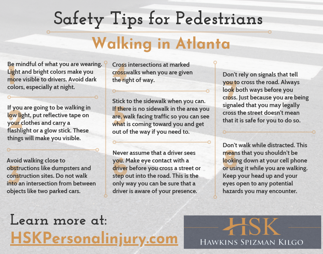 safety tips for pedestrians walking in atlanta