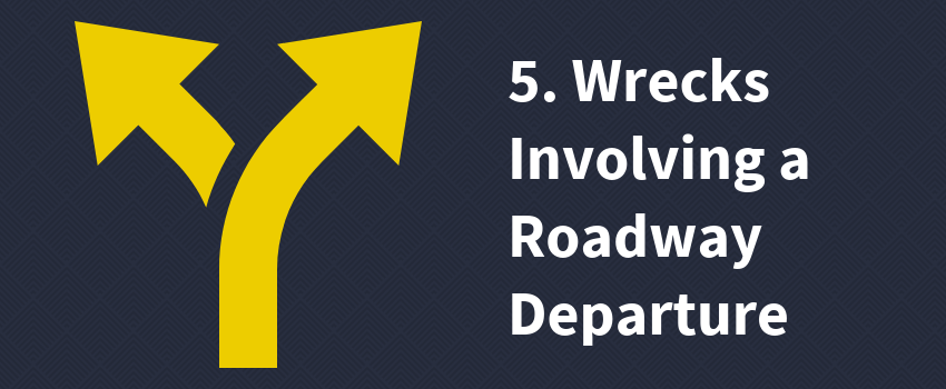 5. Wrecks Involving a Roadway Departure